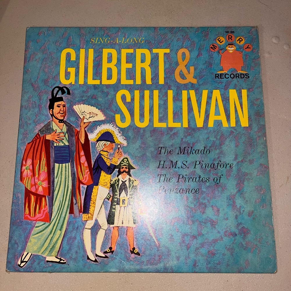 Gilbert & Sullivan Sing Along Vinyl Album